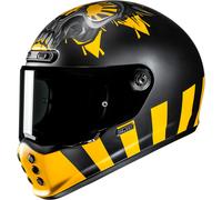 HJC V10 Crania Casco, negro/amarillo, Talla M (57/58)
