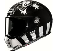 HJC V10 Crania Casco, negro/plata, Talla XS (54/55)