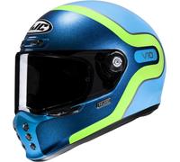 HJC V10 Grape Casco, Azul/Verde, Talla XL (60/61)