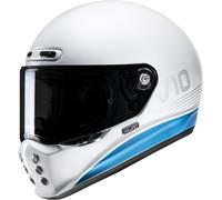 HJC V10 Tami Casco, blanco-azul, tamaño 2XL para Hombres