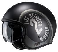 HJC V30 Harvey MC5SF Casco Jet Negro/Gris claro M unisex