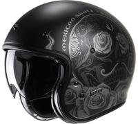 HJC V31 Desto Retro Casco Jet, negro/gris, Talla M (57/58)