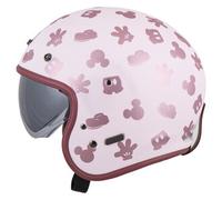 HJC V31 Disney Mickey Retro Casco Jet, blanco-rosa, tamaño S para Hombres