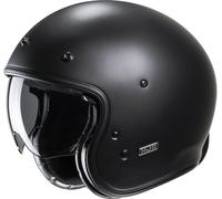 HJC V31 Solid Retro Casco Jet, Black Matt, Talla S (55/56)