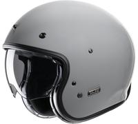 HJC V31 Solid Retro Casco Jet, gris, Talla XL (60/61)