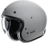 HJC V31 Solid Retro Casco Jet, gris, tamaño 2XL para Hombres