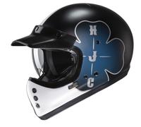 HJC V60 Ofera Casco, negro/azul, Talla M (57/58)