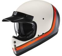 HJC V60 Scoby Casco, blanco/naranja, Talla L (58/59)