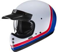 HJC V60 Scoby Casco, blanco-rojo-azul, tamaño XS 54 55 para Hombres