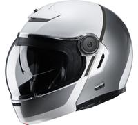HJC V90 Mobix casco, blanco/plata, Talla XS (53/54)
