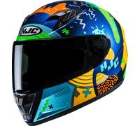 HJC Y10 Mika Casco juvenil, Multicolor, Talla Y/L (52/53)