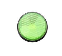 HJDGHU Moto Reflector Reflector Circular de 2 Piezas Reflector de Moto de Seguridad Nocturna(Green)