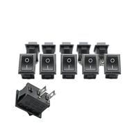 HJDIPCKYVG 10pcs/Lot G130 10 * 15mm SPST 2PIN ON/Off Boat Rocker Switch 6A/250V for Auto Car Dash Dashboard Truck RV ATV Home Model KCD1(20pcs)