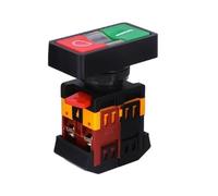 HJDIPCKYVG 22mm/25mm/30mm APBB-22/AS22/PPBB-30 on/Off Start Stop Push Button Switch 10A/660V Self-Reset/Momentary Light Switch(Black,220V)