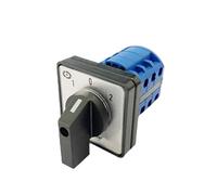 HJDIPCKYVG Interruptor electrónico de marcha atrás LW26 5.5N/3 20A/25A/32A, interruptores de leva 690V 3 polos selector de motor de 3 posiciones FWD y REV giratorio (20 A)