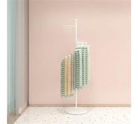 HJDSUDU Colgador de Bufanda Espiral, Organizador Soporte Bufanda Metal Independiente, Estante Bufanda pie para el Suelo, Estante exhibición Organizador Hijab Comercial,Blanco,170cm