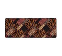 HJFCZH Alfombrilla de ratón con estampado de retazos de estilo africano, 30,5 x 80 cm