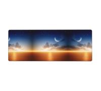 HJFCZH Alfombrilla de ratón de cielo con luna de 30,5 x 80 cm
