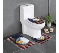 HJFCZH American Bald Eagle Prints - Juego de 3 alfombras de baño de 24 x 16 pulgadas, alfombras de poliéster bien elaboradas para mayor comodidad y agarre