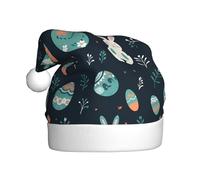 HJFCZH Best Easter Wishes - Sombrero de Navidad con estampado de deseos de Pascua para adultos, ala suave y esponjosa, ligera y cómoda