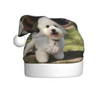 HJFCZH Bichon Frise - Gorro de Navidad para adultos, para Navidad, Halloween, Año Nuevo, ventas, promociones