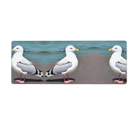 HJFCZH Bonita alfombrilla de ratón de gaviota grande de 30,5 x 80 cm
