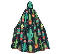 HJFCZH Bonita capa con capucha de cactus sin costuras para adultos que garantiza un fácil cuidado y un uso duradero