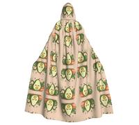 HJFCZH Bonita capa con capucha para adultos con imagen de aguacate y yoga que garantiza un cuidado fácil y un uso duradero