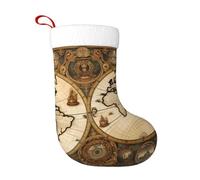 HJFCZH Calcetines decorativos de Navidad con estampado de mapa del viejo mundo vintage, suaves, ligeros, con una buena sensación táctil para Halloween y Año Nuevo