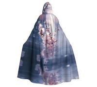 HJFCZH Capa con capucha de flores de cerezo en el agua para adultos que garantiza un fácil cuidado y un uso duradero