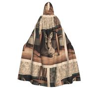 HJFCZH Capa con capucha de Koala Under the Table Picture Halloween para adultos, súper grande, con capucha