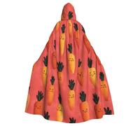 HJFCZH Capa con capucha Happy Little Radish Picture Halloween para adultos que garantiza un fácil cuidado y un uso duradero