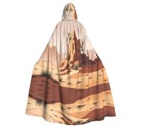 HJFCZH Capa con capucha para adultos con estampado de pila del desierto que garantiza un fácil cuidado y un uso duradero