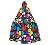 HJFCZH Capa con capucha para adultos con fragmentos de color para Halloween y juegos de rol