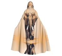 HJFCZH Capa con capucha para adultos con imagen de elefante africano que garantiza un fácil cuidado y un uso duradero