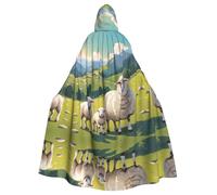 HJFCZH Capa con capucha para adultos con imagen de ovejas y corderos que garantiza un fácil cuidado y un uso duradero