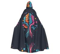 HJFCZH Capa con capucha para adultos con imagen de ventaja del cerebro izquierdo y derecho que garantiza un fácil cuidado y un uso duradero