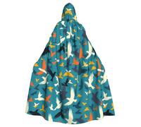 HJFCZH Capa con capucha para adultos de Flock of Birds Prints para varios entornos de fiesta y carnaval