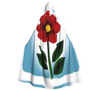 HJFCZH Capa con capucha para adultos, diseño de flores rojas, de The Swaying Little Red Flower