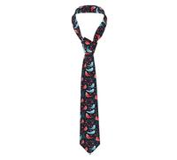 HJFCZH Corbata para hombre con estampado de corazón y estampado de pájaros, duradera tanto para uso diario como profesional