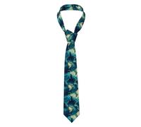 HJFCZH Corbata para hombre con estampado de mapa del mundo abstracto con estampado de seda, duradera tanto para uso diario como profesional