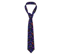 HJFCZH Corbata para hombre con estampado de mariposas y flores coloridas, duradera tanto para uso diario como comercial