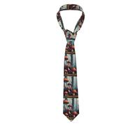 HJFCZH Corbata para hombre, diseño de hongos en árboles muertos, 57 x 3.1 pulgadas, corbata de poliéster de fácil cuidado para trajes, bodas, regalo de fiesta