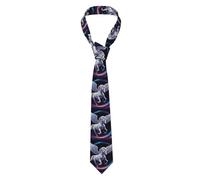 HJFCZH Corbata para hombre Pegasus In The Galaxy Picture 57 x 3.1 pulgadas, corbata de poliéster de fácil cuidado para trajes, bodas, regalo de fiesta