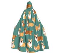 HJFCZH Corgi Cute Dog Printing Halloween - Capa con capucha para adultos es una capa súper grande, cómoda y duradera
