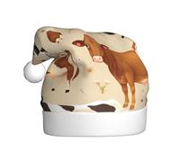 HJFCZH Cow Collection - Gorro de Navidad para adultos, para Navidad, Halloween, Año Nuevo, ventas, promociones