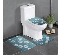 HJFCZH Dandelions Blow in The Wind - Juego de alfombras de baño estampadas, 3 piezas (24 x 16 pulgadas) para inodoro, tocador y baños, fácil de limpiar
