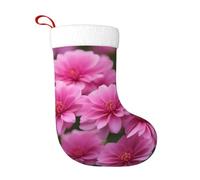 HJFCZH de calcetines de decoración navideña, hermosos estampados de flores rosas, decoración del hogar, suaves y cómodos para oficina, árbol de Navidad, chimenea