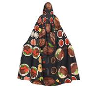 HJFCZH Delicious Grilled Meat - Capa con capucha para adultos con estampado de carne a la parrilla