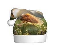 HJFCZH Dewdrop Cicada Prints - Gorro de Navidad para adultos, para Navidad, Halloween, Año Nuevo, ventas, promociones